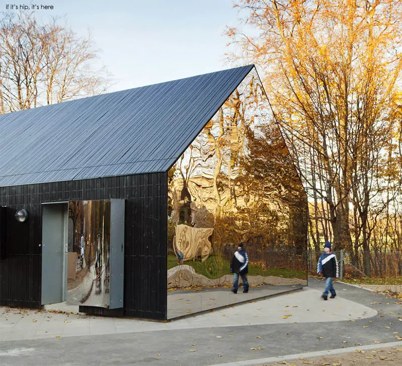 The Mirror House Transformed Into A "Fun"ctional Pavilion In Copenhagen