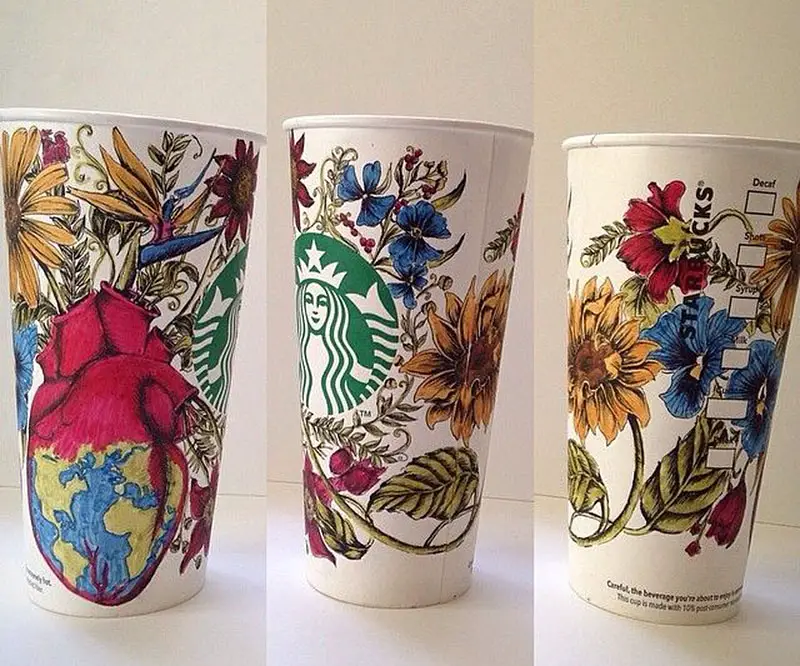 Starbucks Unveils The White Cup Contest Winning Design (and a look at