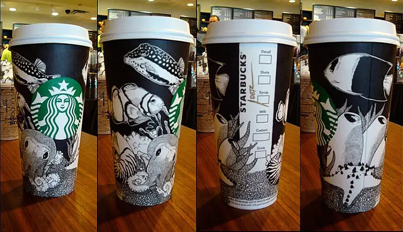 starbucks cup contest graphic unveils winning submissions
