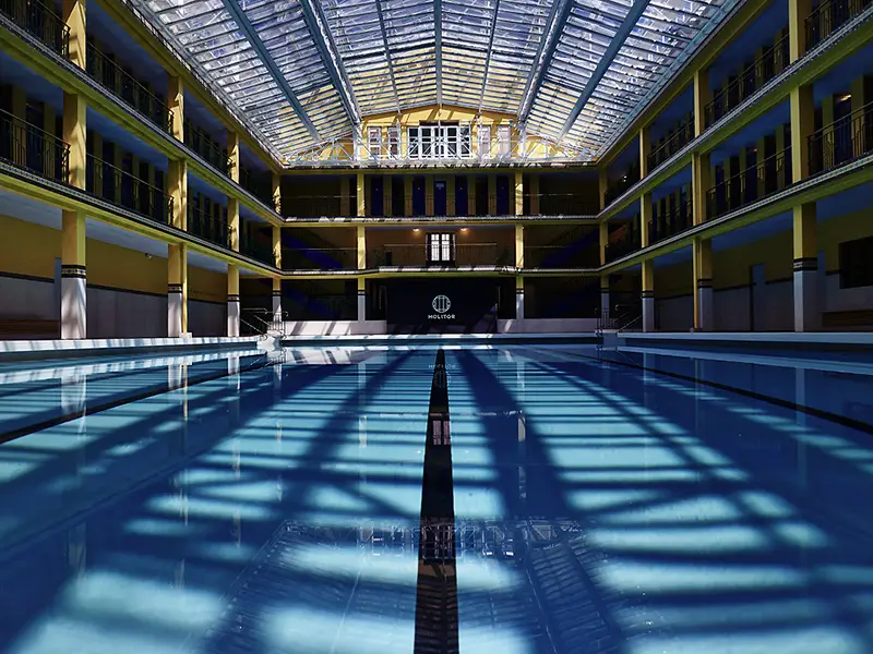 winter indoor pool