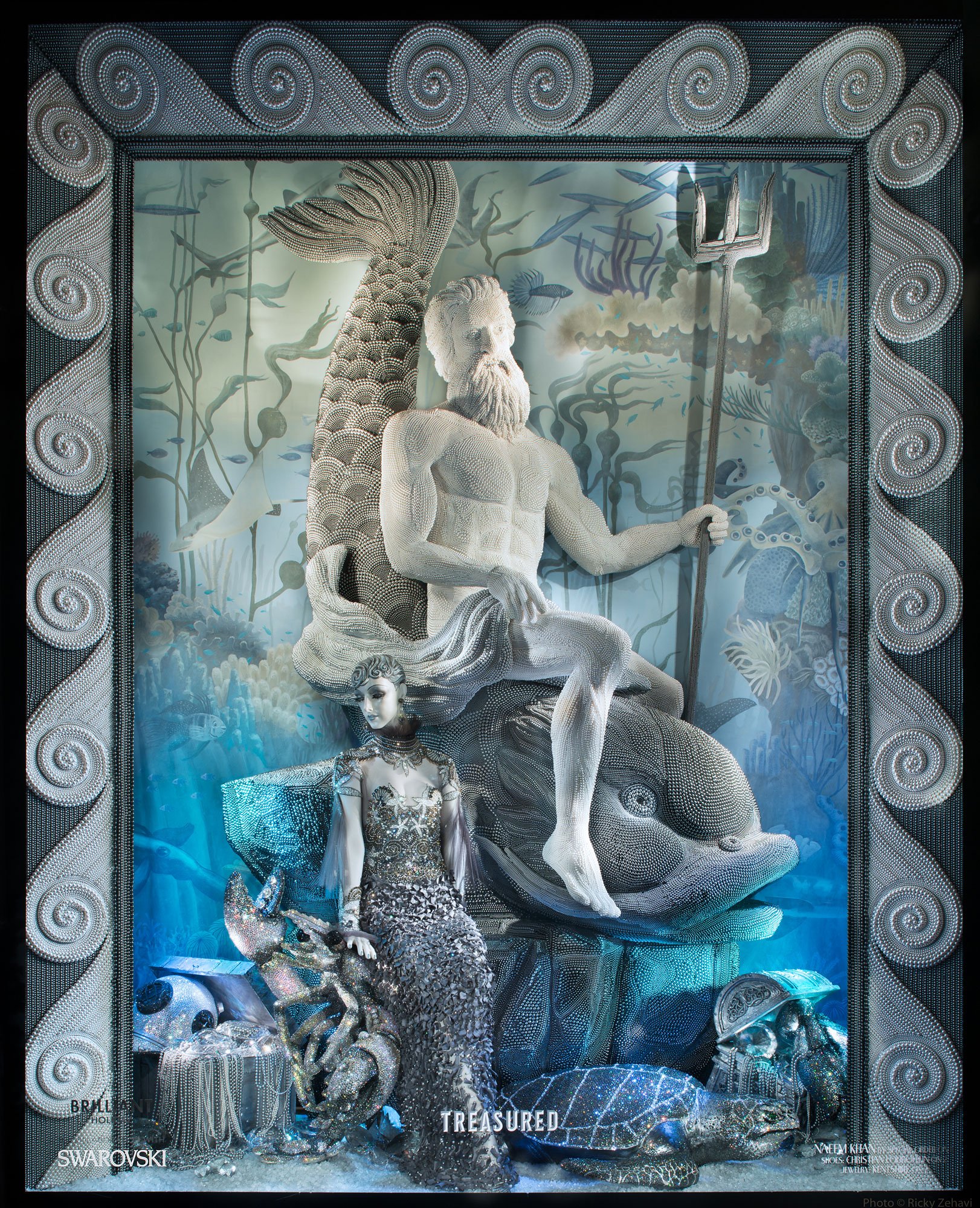 Making The Bergdorf Goodman Swarovski Holiday Windows Sparkle. if it