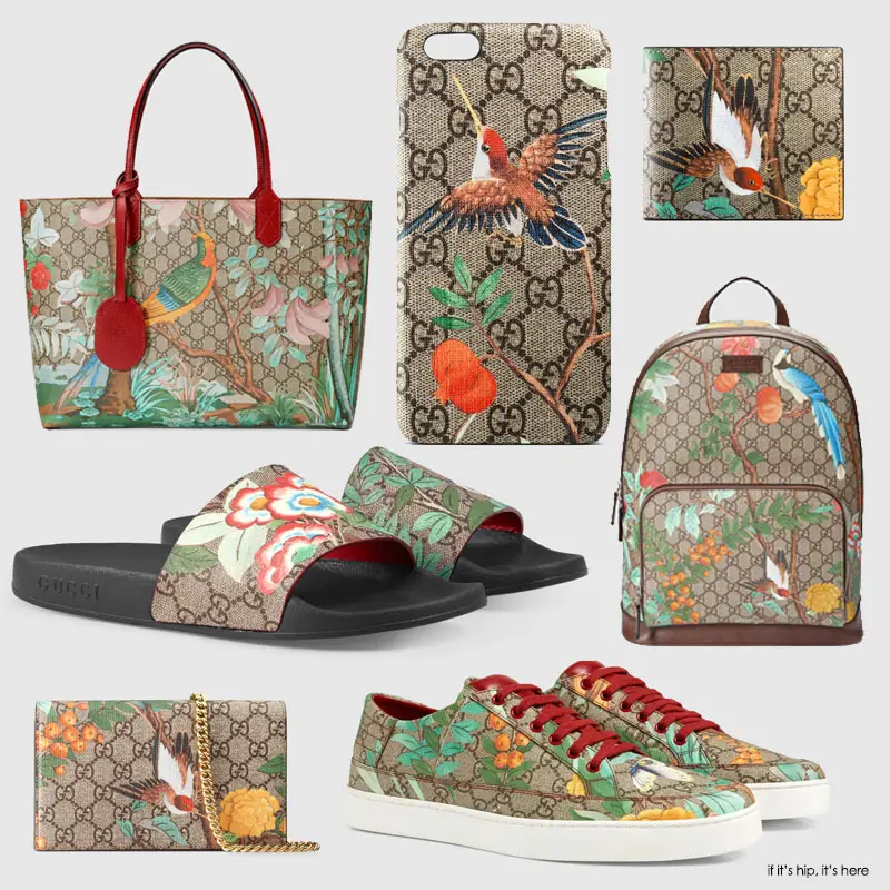 gucci bag with bird design