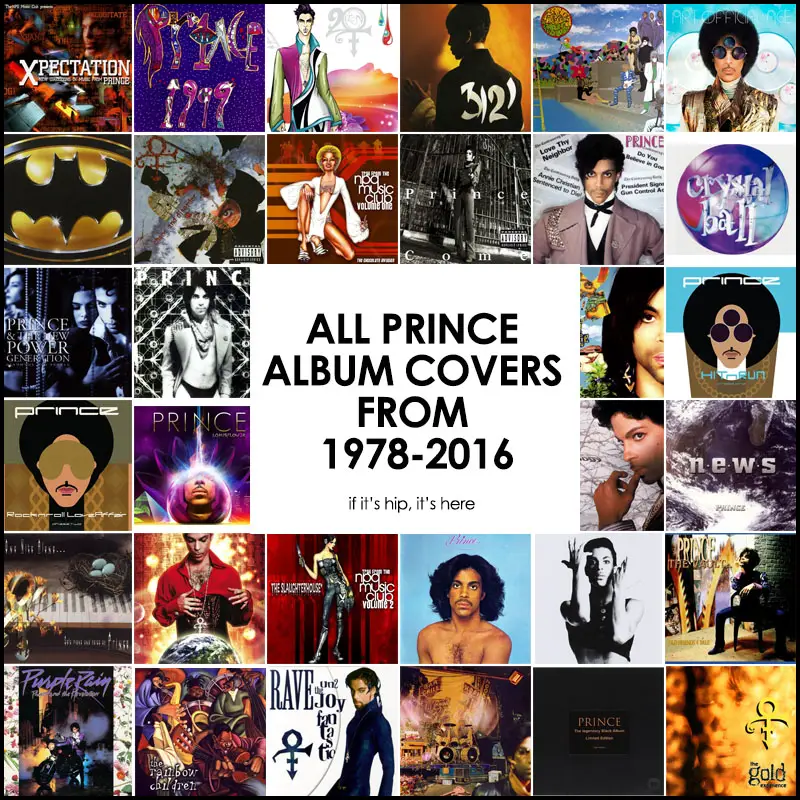 All The Prince Album Covers In Chronological Order if it