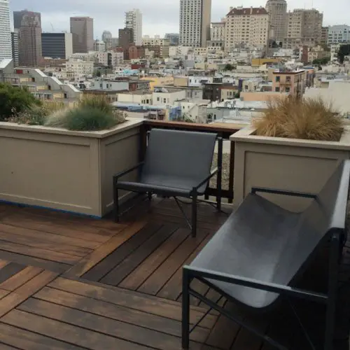 heated garden table