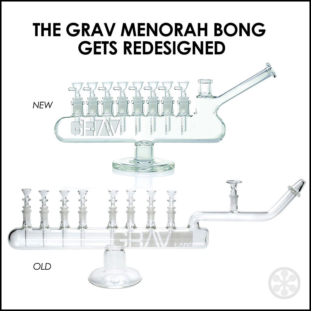 The GRAV Menorah Bong Gets Redesigned For Chanukah, er Chronikkah
