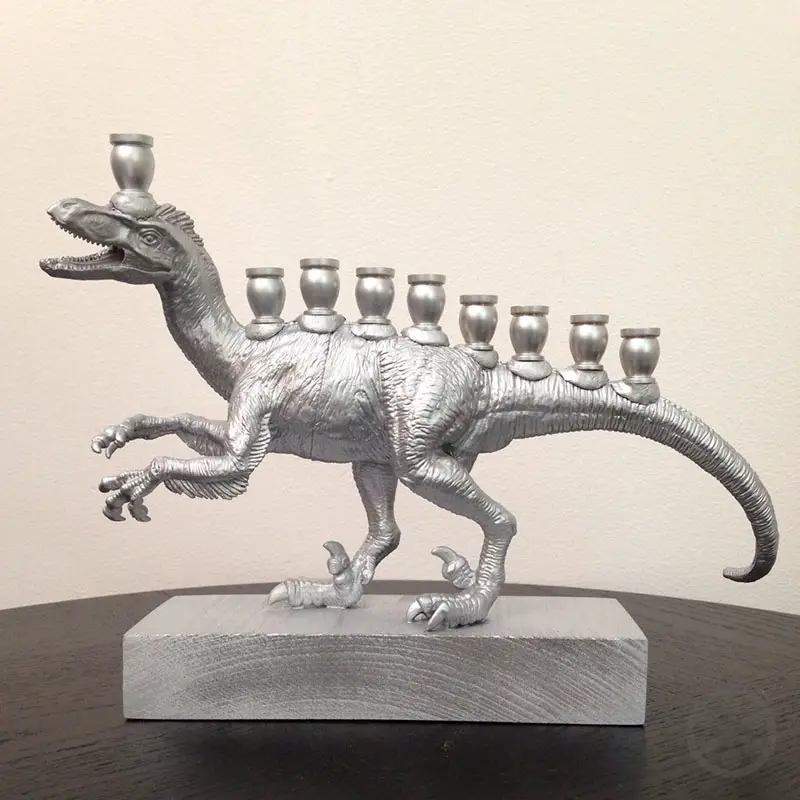Dinosaur Menorahs Keep The Chanukah Tradition From Going Extinct