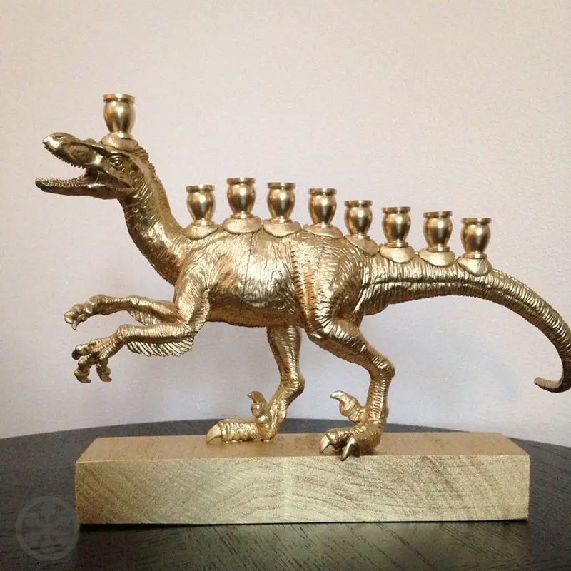 Dinosaur Menorahs Keep The Chanukah Tradition From Going Extinct