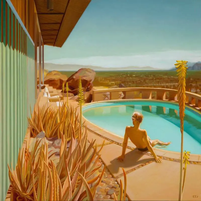 Carrie Graber Palm Springs Pool Paintings & MCM Architecture