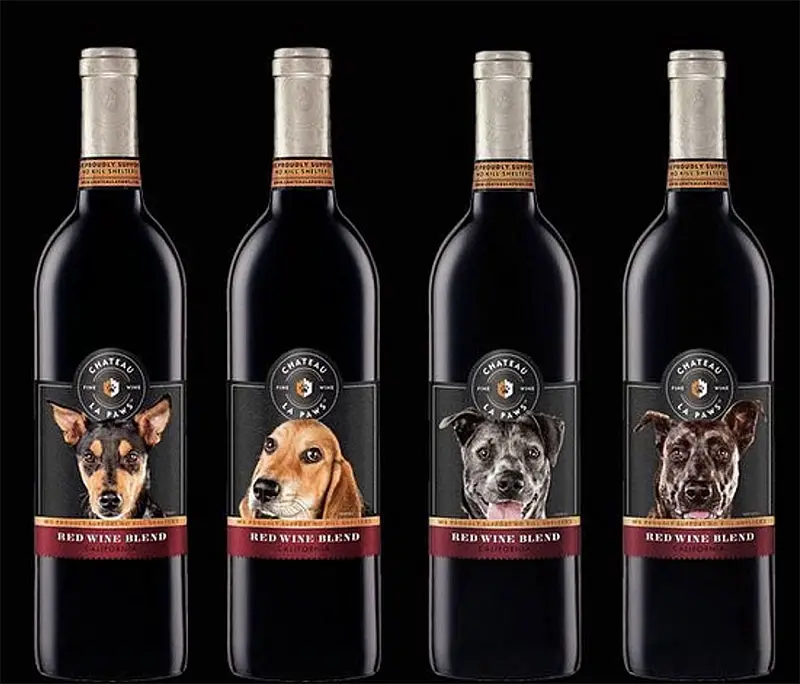red wine blend dog labels if it's hip, it's here