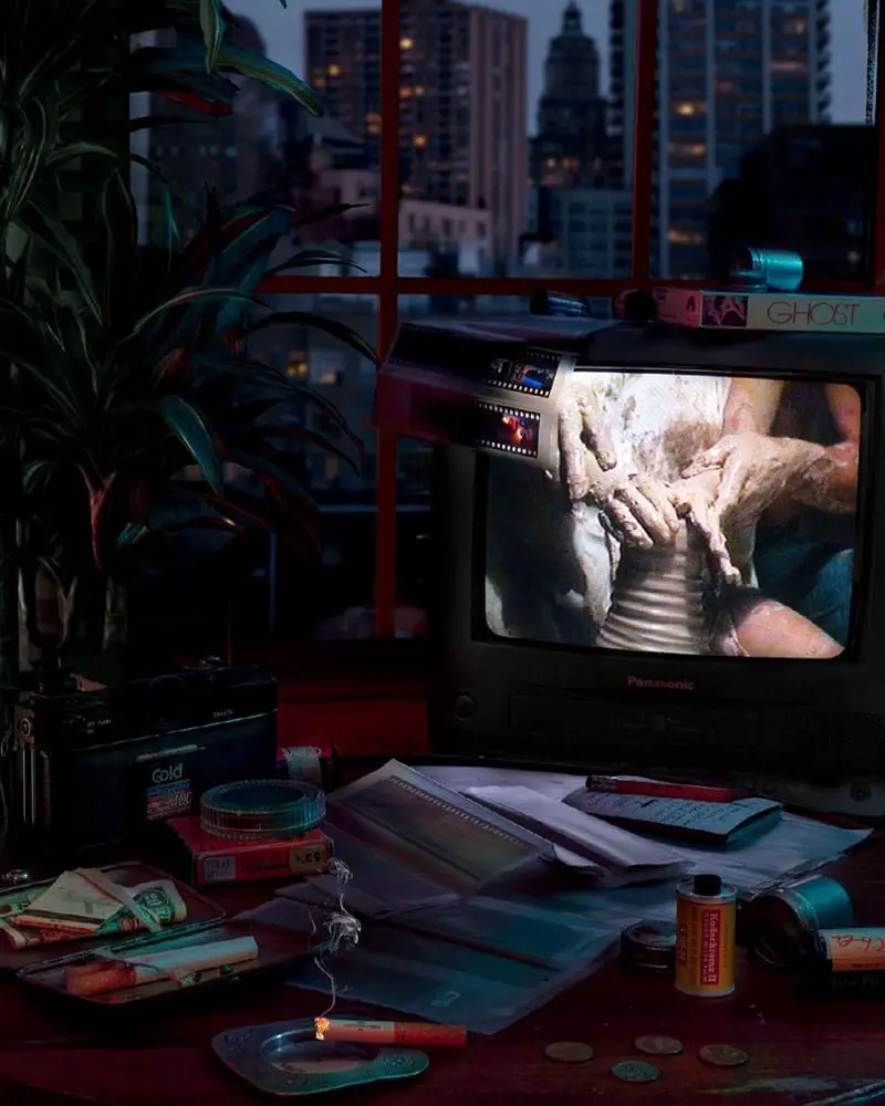 tv with movie ghost