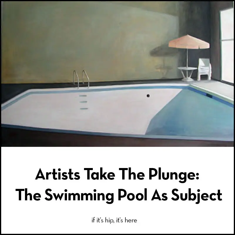 paintings of swimming pools