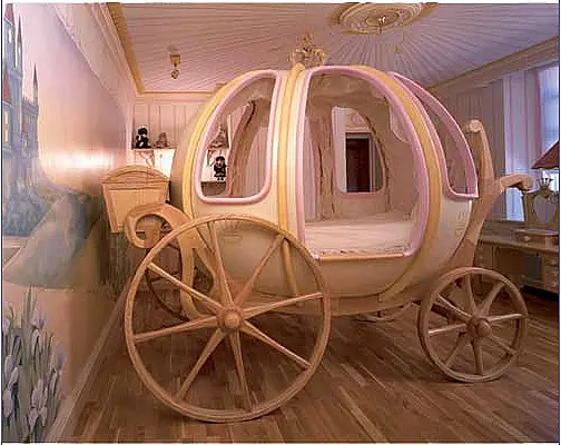cinderella's carriage bed