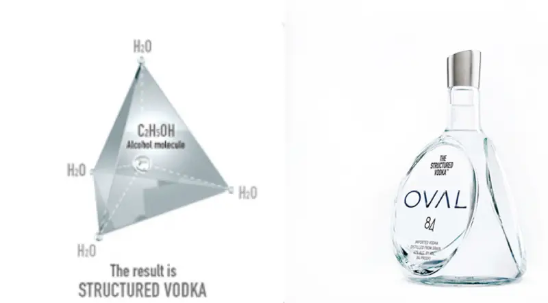 Oval Vodka Bottle design