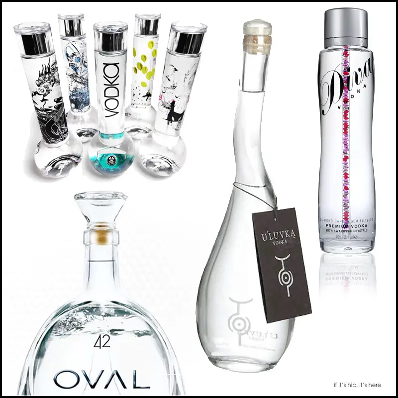 premium vodka bottles