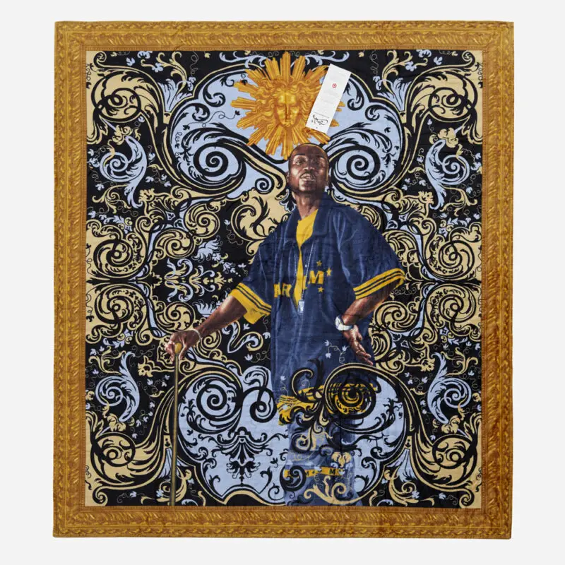 Kehinde Wiley's African American Man beach towel