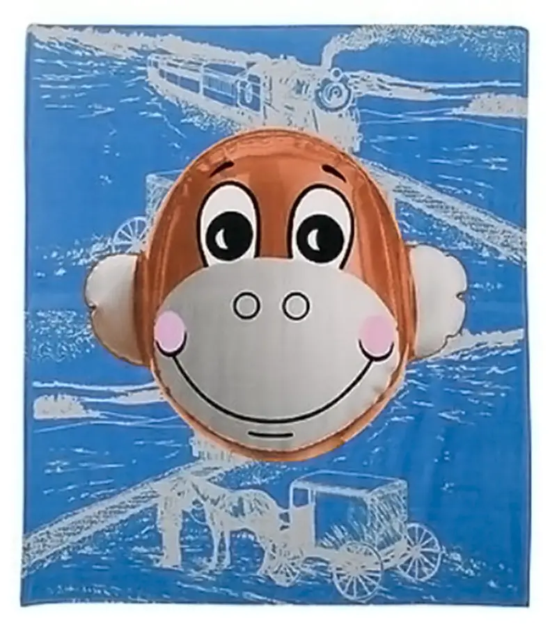Jeff Koons' Monkey Train Beach Towel