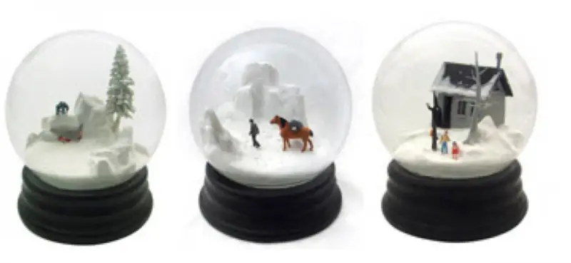 martin and munoz travelers snowglobes