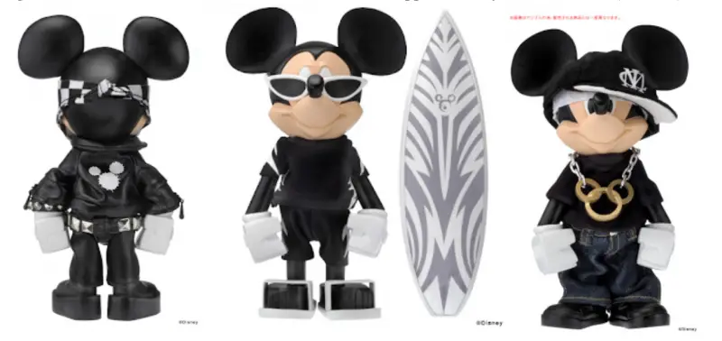 Modern Mickeys designed by Tomy for Disney, Japan