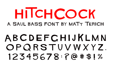 hitchcock font
