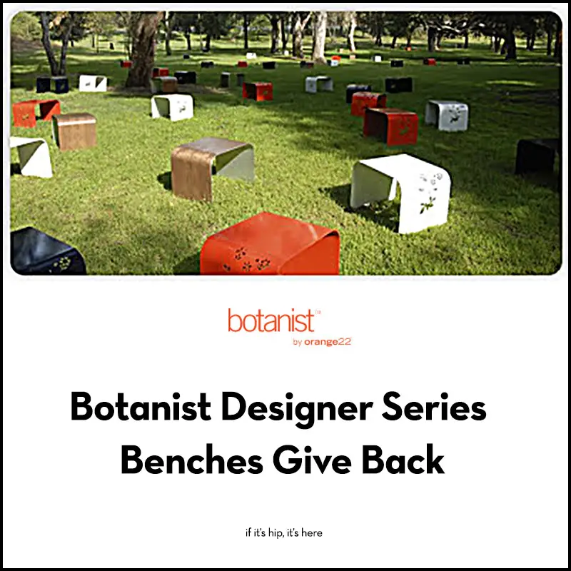 Botanist Designer Series Benches Give Back