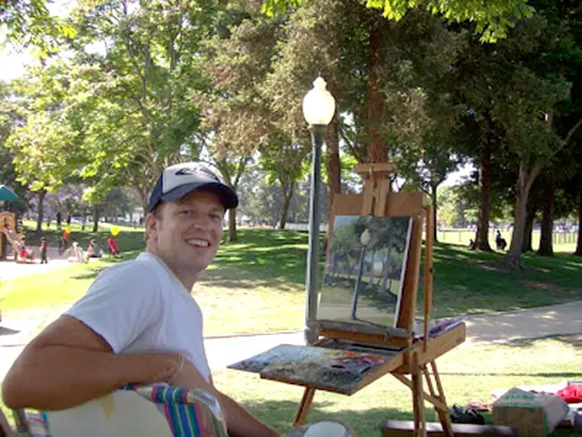 artist Danny Heller plein air