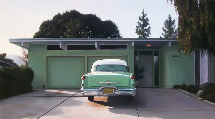 Danny Heller, Eichler With Green Oldsmobile