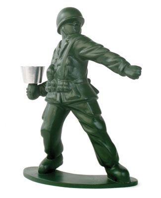 chris collicott toy soldier candleholder