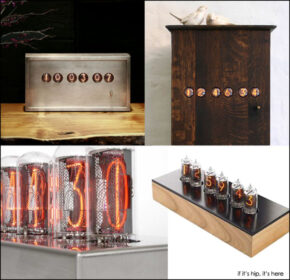 Modern Nixie Tube Clocks from BDDW, Chronotronix, Puhlmann and Peter J. Jensen