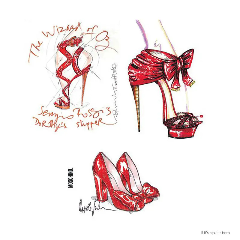 Designers re-imagine Dorothy's ruby slippers