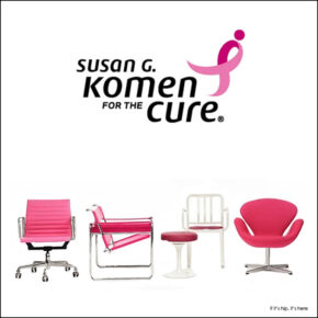 Pink Modern Classics From DWR For Auction In Support Of Breast Cancer