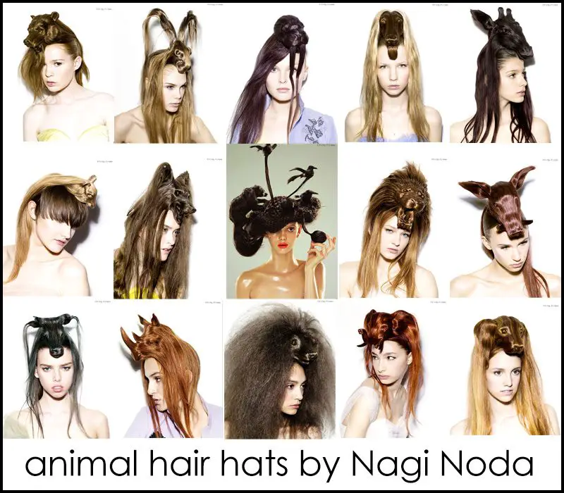 animal hair hats by Nagi Noda IIHIH