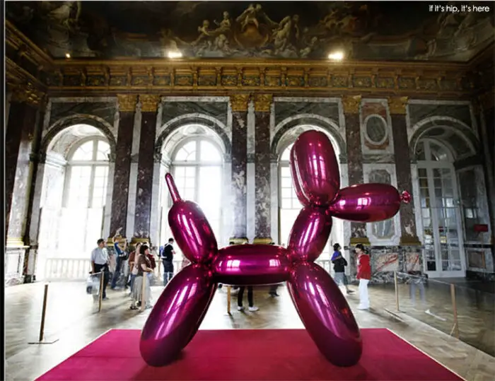 koons balloon dog pink