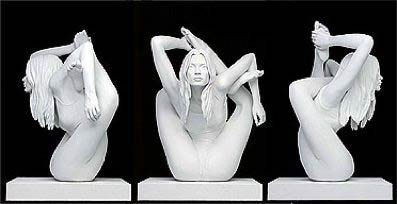 Marc Quinn, Sphinx, white-washed bronze, 2005