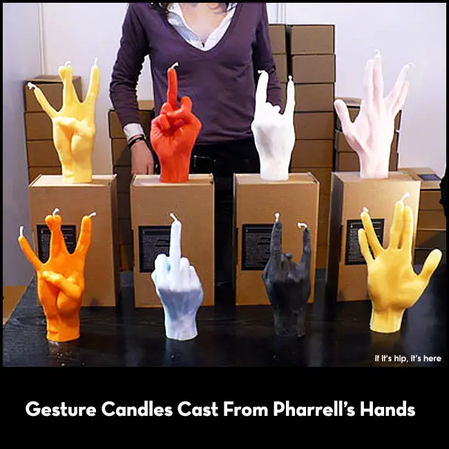 Read more about the article Hand Gesture Candles from Atelier WM  (Cast from Pharrell Williams’ Hands)