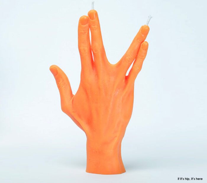 hand gesture candle vulcan orange IIHIH