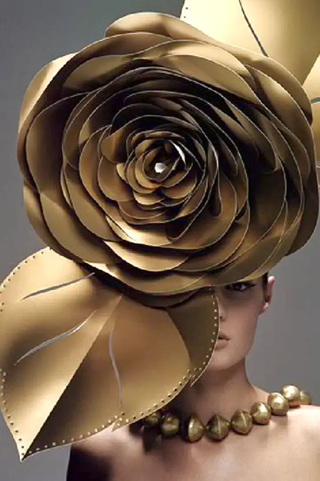 paper headpiece by zoe bradley