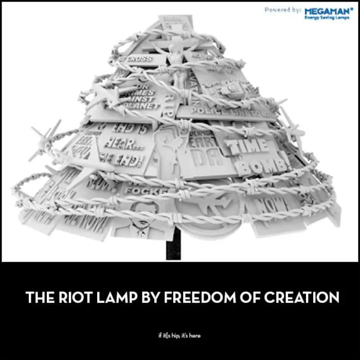 The Riot Lamp by Freedom Of Creation