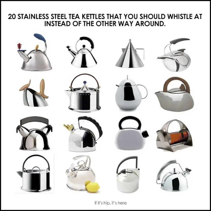 1.0 L Kettle Tea Pot Whistling Classic Stainless Steel