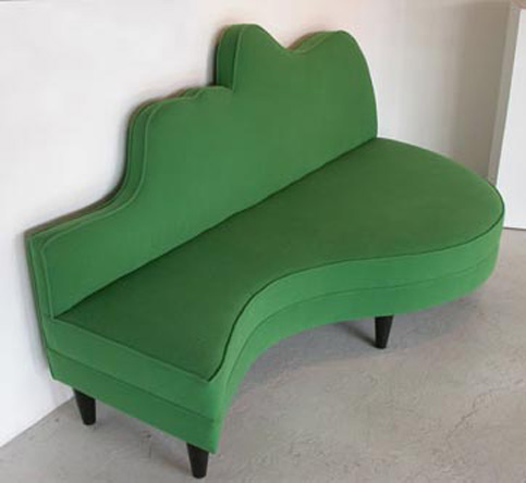 green profile sofa