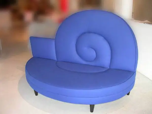 Blue Snail Settee by Nicola L