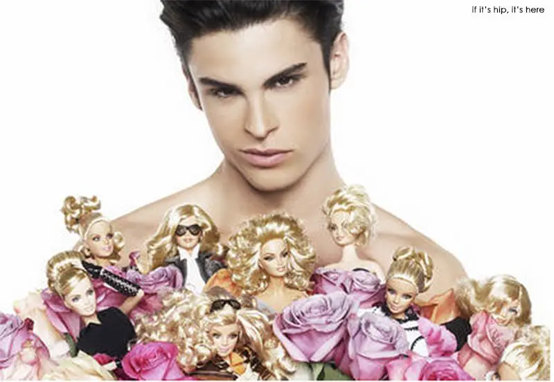 Karl Lagerfeld photos of Ken and Barbie