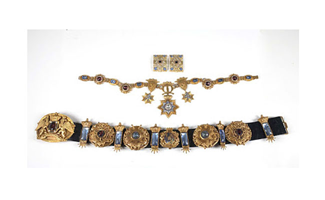 Accessory pieces from Jackson's Moonwalker costume