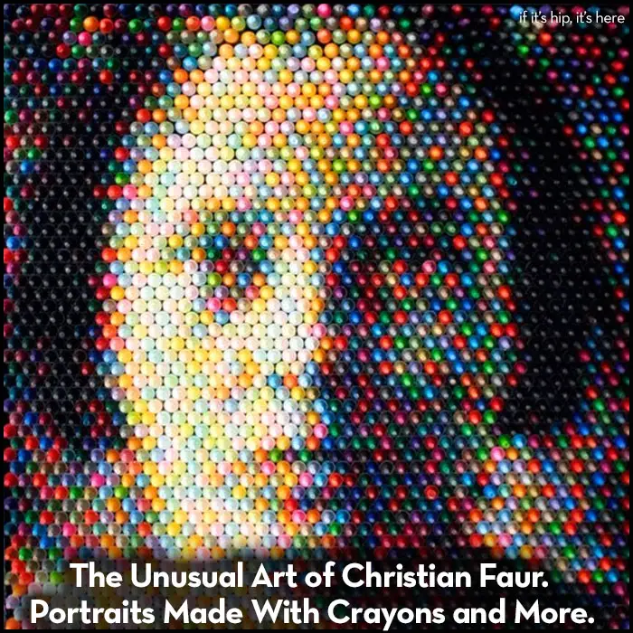 Read more about the article The Unusual Art of Christian Faur. Portraits Made With Crayons and More.
