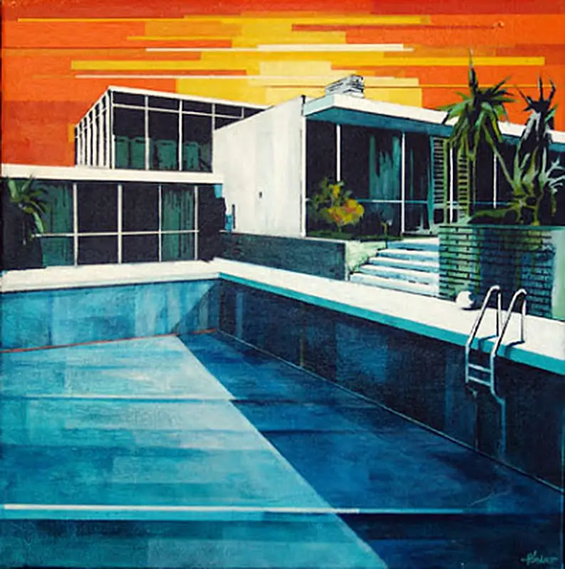 empty pool by Paul Davies