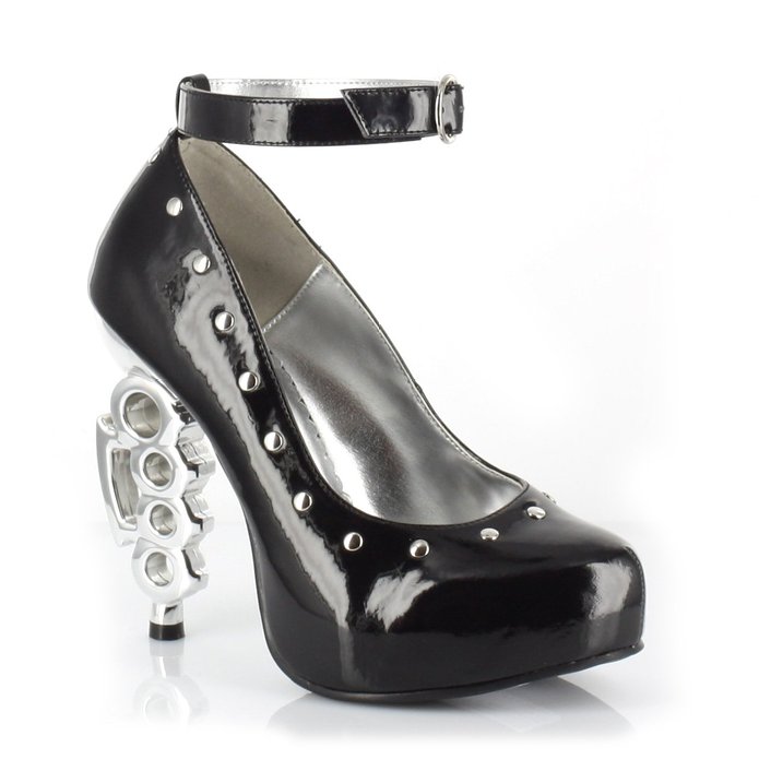 ELLIE 550-BULLET Women 5" Heel Concealed Platform Sexy Pump With Ankle Strap