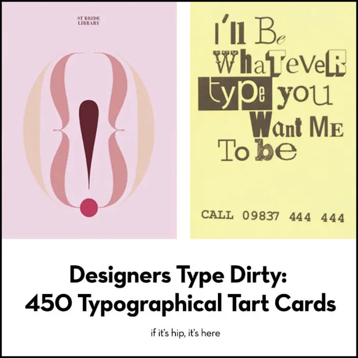 Typographical Tart Cards