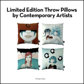 Limited Edition Contemporary Artists’ Work Upon Which To Rest Your Head. Or Butt.
