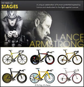 Nike X LIVESTRONG Stages & The Art Bikes by KAWS, Fairey, Newson, Scharf, Nara & Hirst