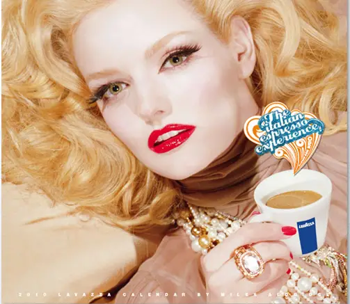 Read more about the article The Lavazza 2010 Calendar: Music To Your Eyes by Photographer Miles Aldridge.