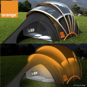 The Chill n’ Charge Solar Tent From Orange